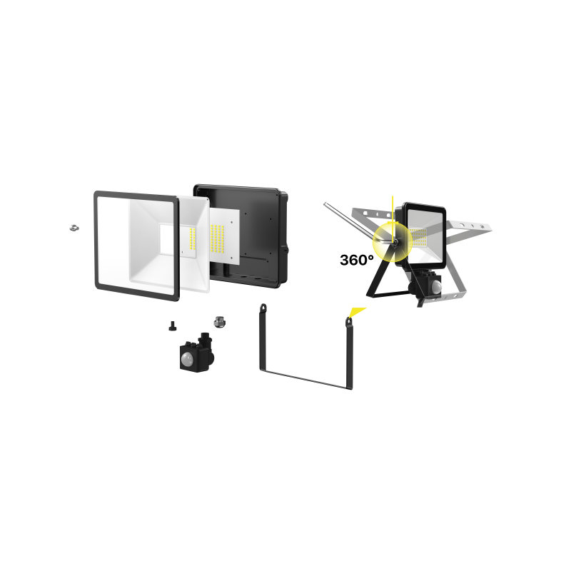 Foco LED con sensor PIR